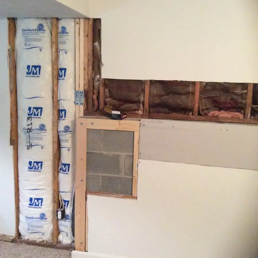 Wall insulation replacement during Odor Removal & Deodorization in St. John